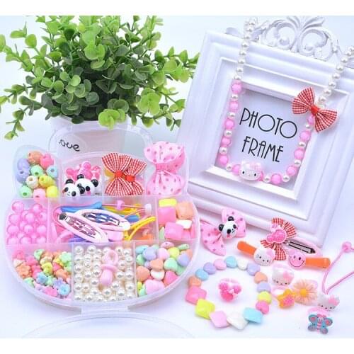Children Creative DIY Beads Toy Kids Girls Handmade Art Craft Educational Toys for Gifts and Presents