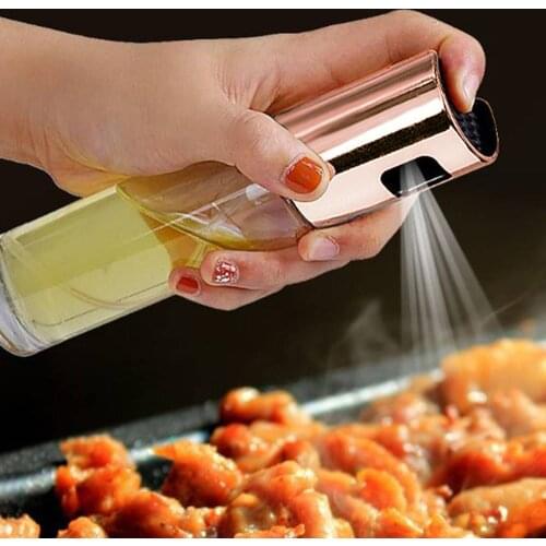 100ML Olive Oil Sprayer Dispenser Empty Vinegar Spray Bottle Press Type Oil Pump Spray Pot Portable Kitchen Cooking BBQ Gadget
