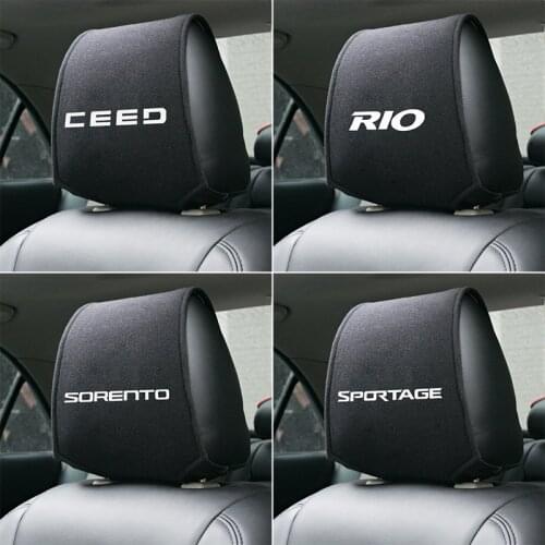 Hot car headrest cover fit for KIA sportage ceed kia sorento Accessories 2017 2018 Car Styling