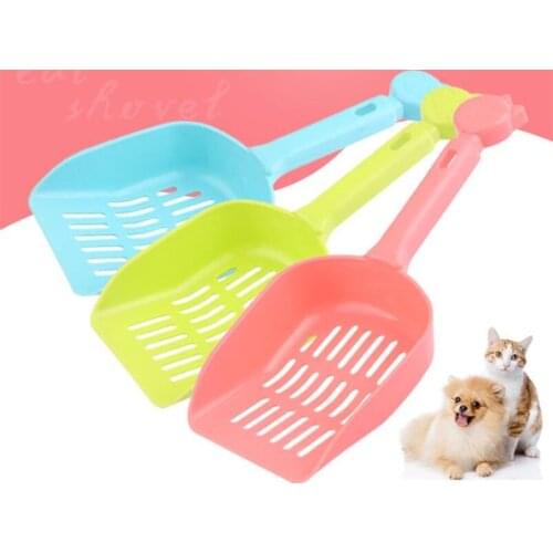 New Arrival Random Durable Plastic Cleaning Tool For Cats Simple Puppy Dogs Scoop Solid Color Poop Shovel Tools For Pet Supplies