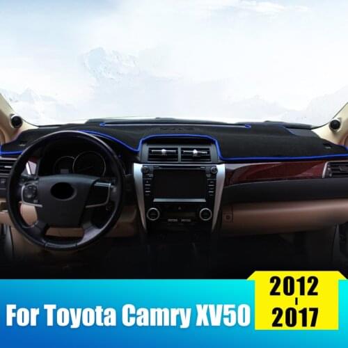 Car Dashboard Cover For Toyota Camry 50 XV50 2012 2013 2014 2015 2016 2017 Instrument Platform Desk Mats Pad Carpets Accessories