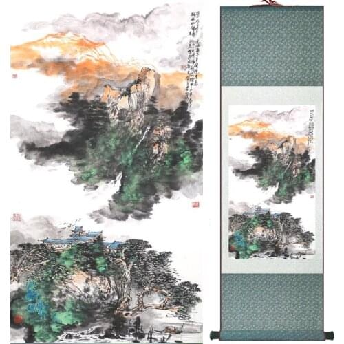 Landscape art painting Super quality traditional Chinese Art Painting Home Office Decoration Chinese painting LTW2017112302