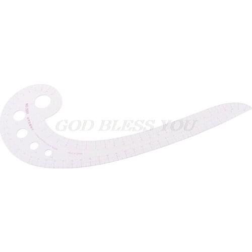Sewing Ruler Comma Shaped French Curve Plastic Tailor Drawing Craft Tool DIY Drop Shipping