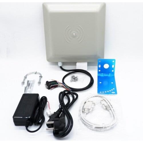 Best Quality Integrative UHF RFID card reader 6M long range 8dbi Antenna RS232/RS485/Wiegand of parking management system