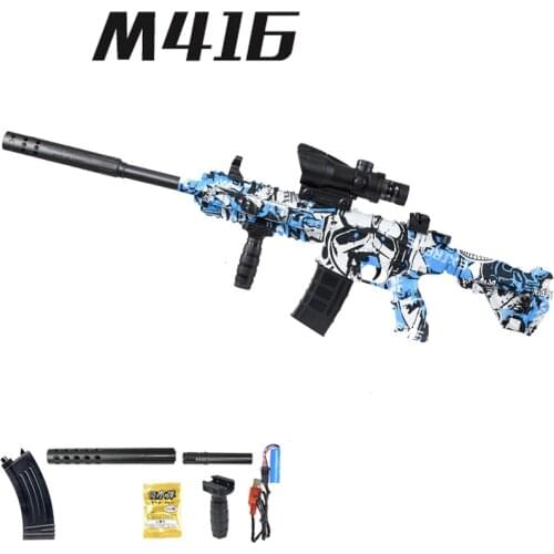 M416 Manual Toy Guns For Boys With Water Bullet Plastic Weapon Model Birthday Gift Paintball Airsoft