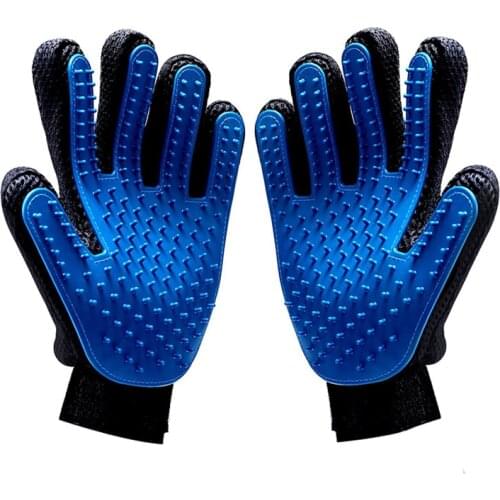 Massage Pet Cat Dog Fur Glove Deshedding Brush Glove Touch Gentle Cat beauty products Back Washing Bathing Comb Cleaning Brush