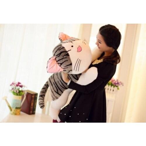 Cartoon cat large 100cm squinting eyes cat plush toy hugging pillow toy Christmas gift h596