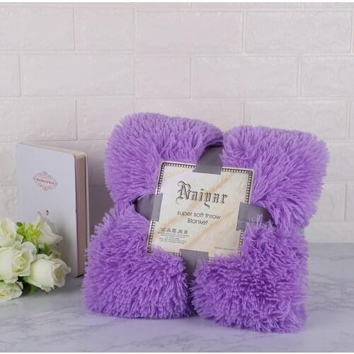 Soft Fur Throw Blanket On The Couch Long Shaggy Fuzzy Fur Faux Bed Sofa Blankets Warm Cozy With Fluffy Sherpa