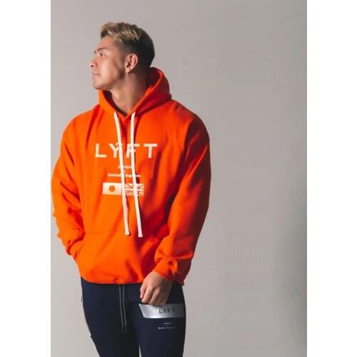 2021LYFT Fitness Trend Brothers New Mens Hooded Sweater Outdoor Running Sports Jacket Loose Sweater