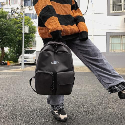 New Female Middle School Student Bag 2020 Korean Canvas Tote Womens Waterproof Shoulder Bag Outdoor Backpack