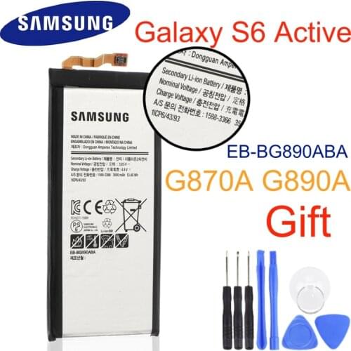 Original Samsung High Quality EB-BG890ABA Battery For Samsung GALAXY S6 Active G870A G890A 3500mAh