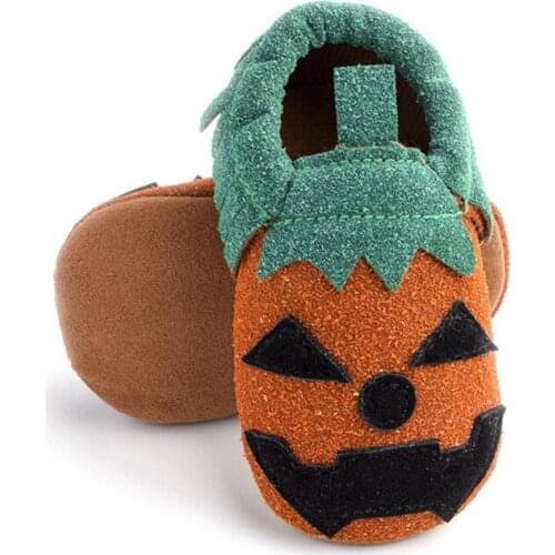 Autumn Halloween Baby Boy Girl Tassel Cartoon Cotton Shoes Infant Soft Sole Casual Toddler Shoes First Walker Ins 2021