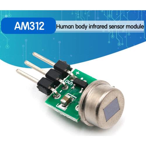 10 pcs Mini IR Pyroelectric Infrared PIR Motion Human Sensor Automatic Detector Module AM312 Sensor DC 2.7 to 12V