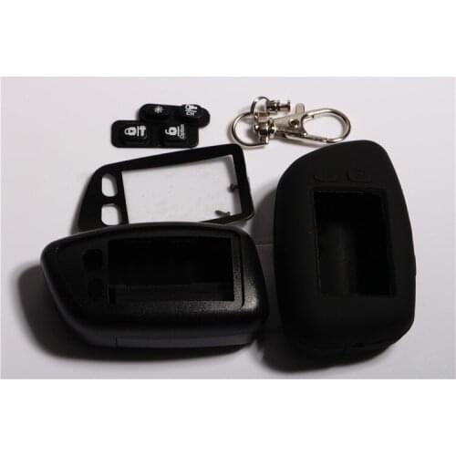 CENMAX ST-5A Case+Silicone Key Case Russian LCD remote control for CENMAX ST5A 5A LCD keychain car remote