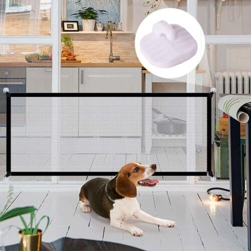 110*72cm/180*72cm Folding Breathable Pet Barrier Fences Mesh Dog Gate Pet Separation Guard Isolated Fence Baby Safety Fence
