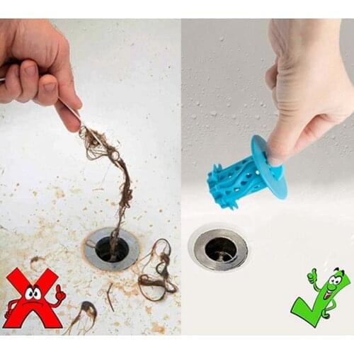 Bathroom Drain Hair Catcher Bath Stopper Plug Sink Strainer Filter Sewer Dredge Device Shower Hair Stopper Bathroom Accessories
