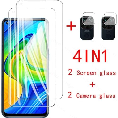 Glass on redmi note9 protective glass for xiaomi redmi note 9 note9 readmi not 9 not9 camera lens protector safety glas film