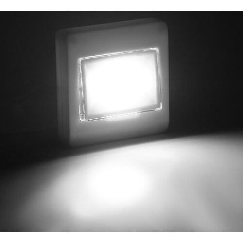 10pcs/lot 3W LED Mini Night light Wall Mounted Lamp Cabinet Light on/off Switch