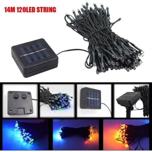 Solar 120led Light Outdoor String Christmas Terrace And Garden Decoration Street Landscape Lighting Fairy Christmas Led Lamps