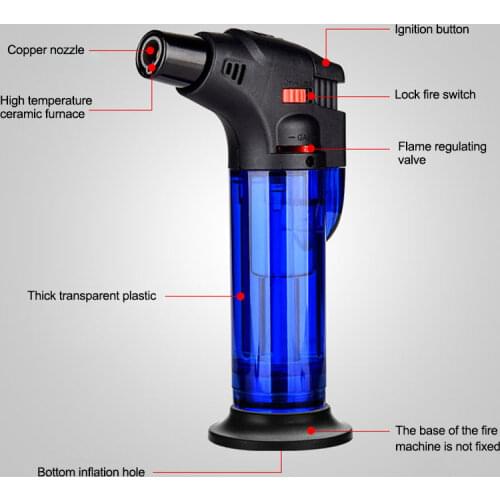Windproof Torch Jet Turbo Gas Lighter BBQ Ignition Inflatable Butane Spray Gun Cigar Cigarettes Lighters Butane Lighter