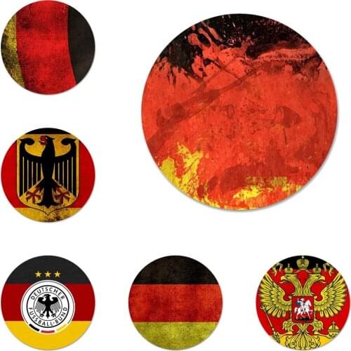 58mm German Flag Icons Pins Badge Decoration Brooches Metal Badges For Clothes Backpack Decoration