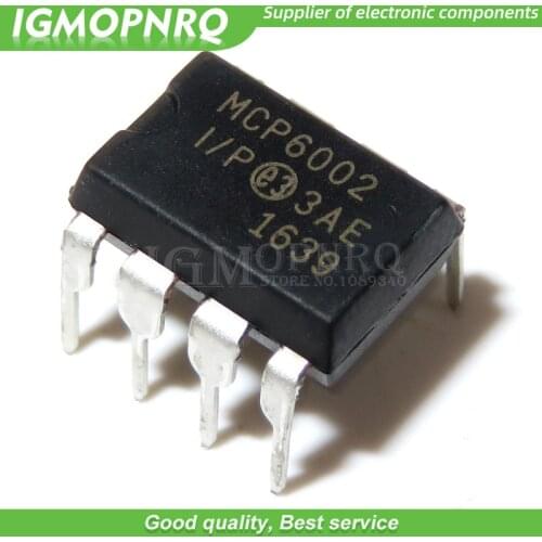 10PCS free shipping MCP6002 MCP6002-I/P 1.8V 1MHz DIP8 dual operational amplifier 100% new original quality assurance
