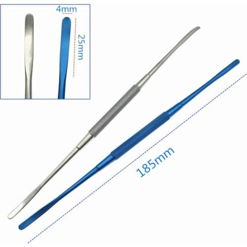185mm eye Double Scleral Depressor stainless steel/Titanium ophthalmic surgical instrument