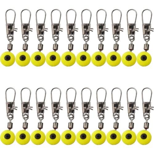 40pcs Fishing Float Rolling Swivel Supplies Tackle Tool Fishing Line To Hook Swivels Shank Clip Connector Fishing Accessories