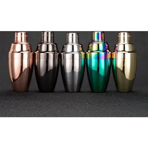 500ml304 Stainless Steel American Three-Stage Cocktail Shaker Cocktail Bartending Tools Metal Bar Bartending Supplies