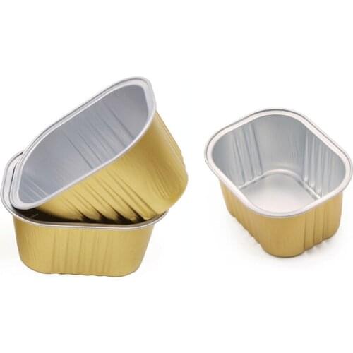 1/5/10pcs Rectangle Wax Beans Melting Bowls Golden Aluminum Foil Waxing Hot Film Hard Depilatory Wax Pellet Melt Auxiliary Tools