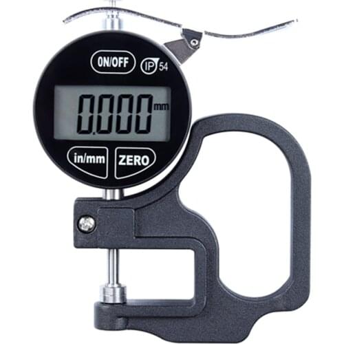 IP54 Oil-proof Electronic Thickness Gauge Meter 0-10mm Touch Digital Micrometer 0.001mm/0.01mm Accuracy Thickness Measure Tools