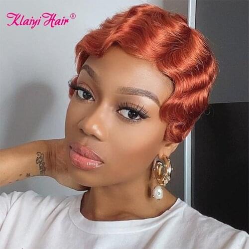 KLAIYI Short Wigs