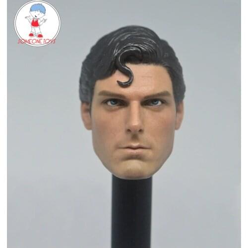 Custom 1/6 Scale Classic heros Clark Kent Head Sculpt For 12" Body Figure