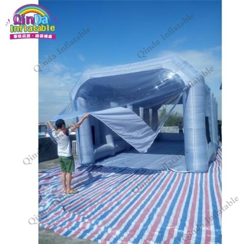 Long Working Life Mobile Folding Paint Booth for Sale inflatable spray paint booth with free air blowers and filters