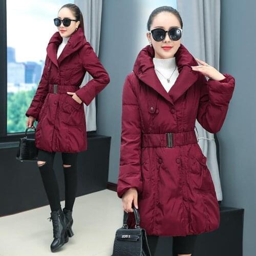 2020 New Women Coat Long Women Jacket Quality Women parka Fashion Overcoat Plus Size Ladies Wadded Coats jaqueta feminina S40