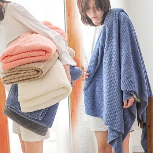 90cm*160cm Bamboo Charcoal Coral Velvet Bath Towel Adult Soft Absorbent Microfiber Bamboo Fabric Towel Bathroom Bath Towel Sets