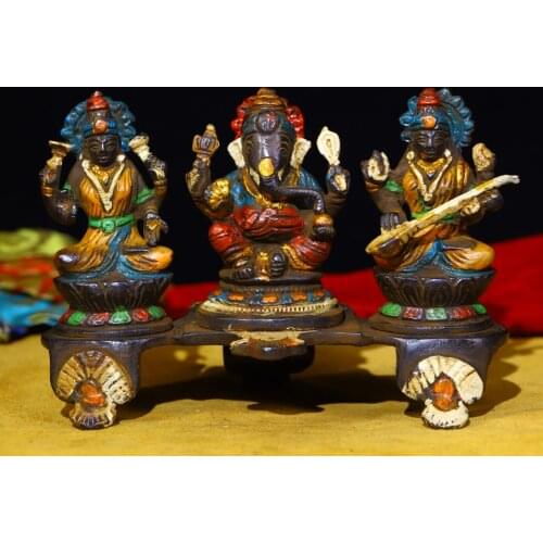 Tibetan Buddhist handmade Elephant nose God of Wealth Statue,Home decoration crafts Buddha sculpture