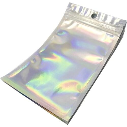 Lash Box Fake Eyelashes Package Laser Ziplock Lash Packaging Bag DIY Gift Packing Box False Lashes Baggies Wholesale