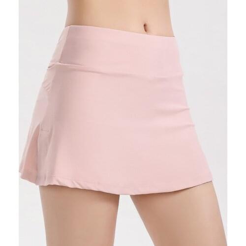 Women 2 In 1 Running Sports Skirts Elastic Loose Quick Dry High Waist Golf Tennis Skorts Gym Yoga Shorts Fitness Sportwear