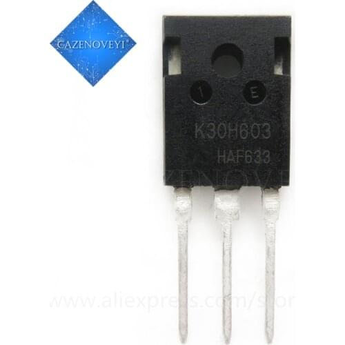 10pcs/lot IKW30N60H3 IKW30N60 K30H603 TO-247 600V 30A 187W In Stock
