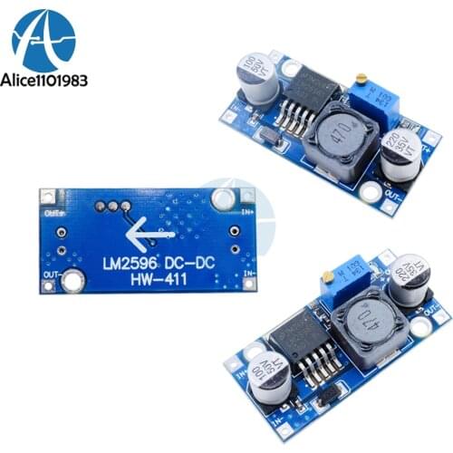 10Pcs LM2596 Voltage Regulator DC-DC Adjustable Power Step Down Board Buck Converter Module 3.2V-40V To 1.25V-35V Diy Kit