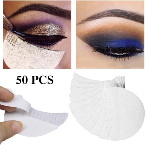 50pcs Eyeshadow Shields Under Eye Patches Disposable Eye Shadow Makeup Protector Stickers Pads Eyes Makeup Application