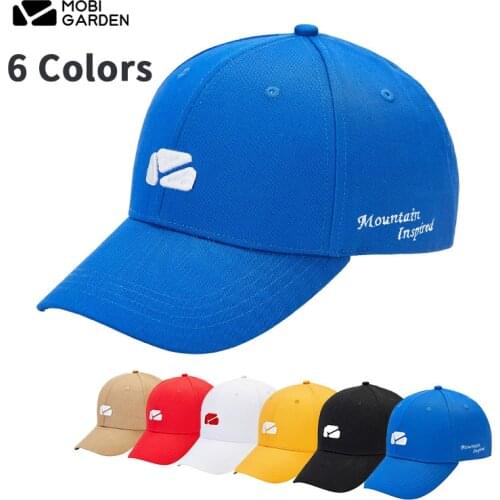MOBI GARDEN outdoor Fashion Baseball Cap Men Women Adjustable Summer Sun Protection Breathable Cotton Hiking Camping Travel Hat