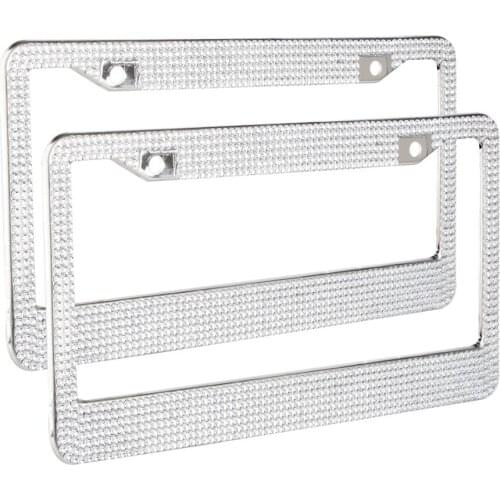 CarBole 2pcs Car Silicone License Plate Frame Car cover protection