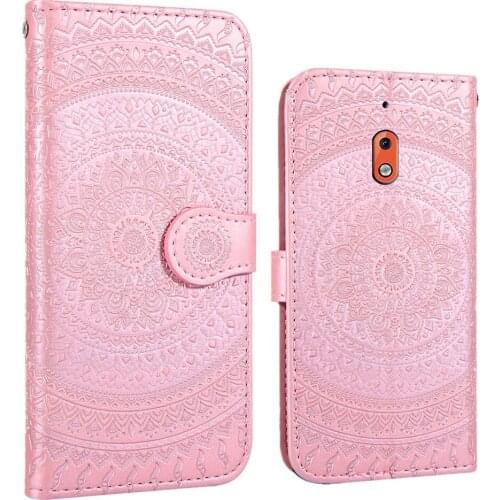 Datura Flower Leather Flip Wallet Phone Cases For Nokia 2 / 3 2018 Case Magnetic Frame Card Slot For Nokia 2.1 / 3.1 Cove