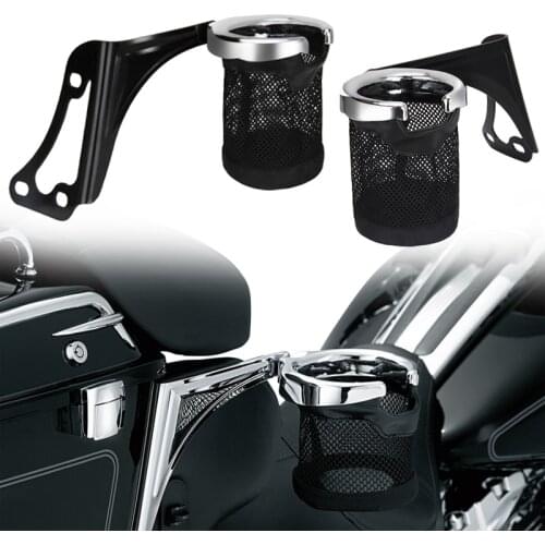 Motorcycle Drink Cup Holder Water Support Handlebar Bottle holder For Harley Touring Electra Glide 1998-2013 2012 2011 2010