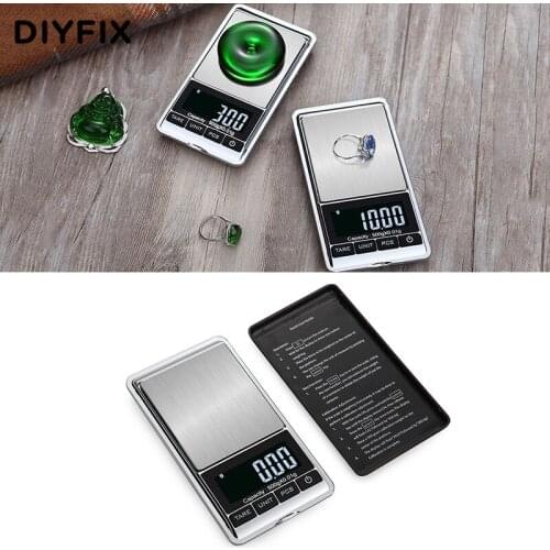 DIYFIX 500g/0.01g Precision Digital Scale For Kitchen Drug Jewelry Food Balance Measuring Weight High Accuracy Household Tool