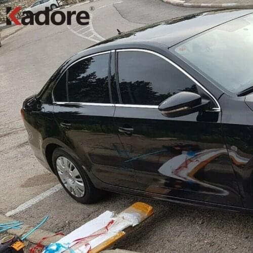 For Jetta 6 MK6 2012 2013 2014 Stainless Steel Window Sill Trim Molding Garnish Cover Car Styling