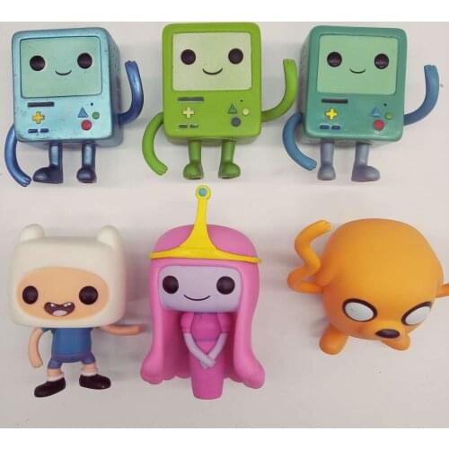 Action Figure Collectibles Animation Characters Doll Princess BMO Model Toy Rare Glow Finn Jake No Box