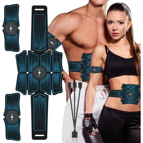 Eletroestimulador EMS Abdominal Muscle Stimulator Electric Massager Electrostimulation Hip Trainer Home Gym Fitness Equipment